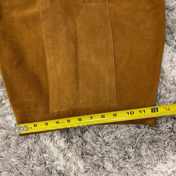 Vintage Suede Pencil Skirt - Picture 11 of 12